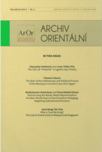 Archiv Orientální 85, 3